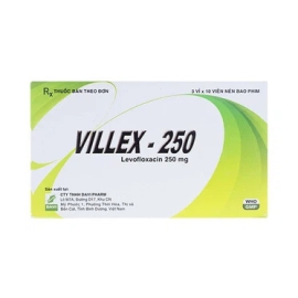 Thuốc Villex 250mg Đạt Vi Phú điều trị các trường hợp nhiễm khuẩn (3 vỉ x 10 viên)