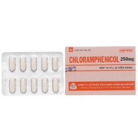 Thuốc Chloramphenicol 250mg Mekophar điều trị phó thương hàn (10 vỉ x 10 viên)