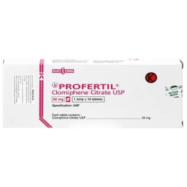 Thuốc Profertil Kalbe điều trị chứng vô sinh ở phụ nữ vô kinh (1 vỉ x 10 viên)