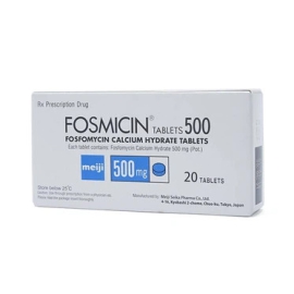 Thuốc Fosmicin 500mg Meiji điều trị các chứng nhiễm khuẩn (2 vỉ x 10 viên)