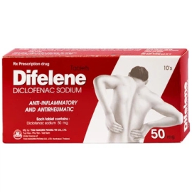 Thuốc Difelene 50mg Thai Nakorn Patana điều trị thoái hoá khớp (10 viên)