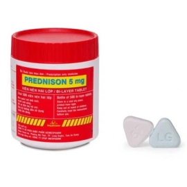Thuốc Prednison 5mg Imexpharm trị lupus ban đỏ toàn thân (Lọ 500 viên)