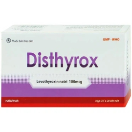 Thuốc Disthyrox 100mcg Hataphar điều trị thay thế hoặc bổ sung cho hội chứng suy giáp (100 viên)