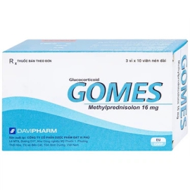 Thuốc Gomes 16mg Đạt Vi Phú chống viêm loét đại tràng, hen phế quản (3 vỉ x 10 viên)
