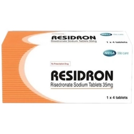 Thuốc Residron 35mg điều trị loãng xương (1 vỉ x 4 viên)