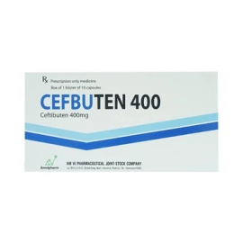 Thuốc Cefbuten 400 Amvi điều trị nhiễm khuẩn vừa, nhẹ (10 viên)