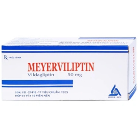 Thuốc Meyerviliptin 50mg hỗ trợ kiểm soát đường huyết (3 vỉ x 10 viên)