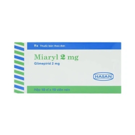 Thuốc Miaryl 2mg Hasan điều trị tiểu đường type 2 (10 vỉ x 10 viên)