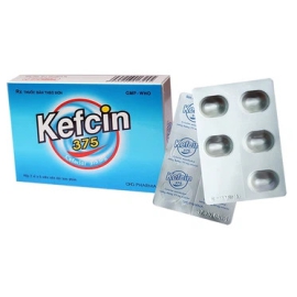 Thuốc Kefcin 375mg DHG điều trị nhiễm khuẩn (2 vỉ x 10 viên)