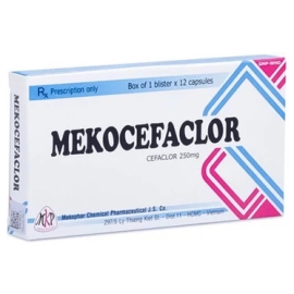 Thuốc Mekocefaclor 250mg Mekophar điều trị nhiễm khuẩn đường hô hấp (12 viên)