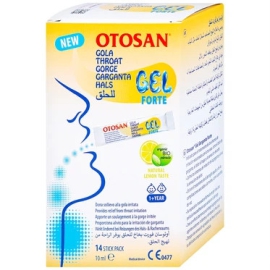 Gel Otosan Throat Gel Forte điều trị viêm họng cấp tính (14 gói x 10ml)