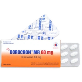 Thuốc Dorocron MR 60mg Domesco điều trị đái tháo đường type 2 (2 vỉ x 15 viên)