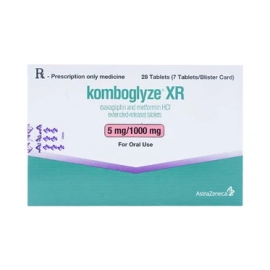 Thuốc Komboglyze XR AstraZeneca kiểm soát đường huyết (4 vỉ x 7 viên)