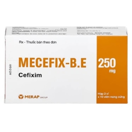 Thuốc kháng sinh Mecefix-B.E 250mg điều trị nhiễm khuẩn đường tiết niệu (20 viên)