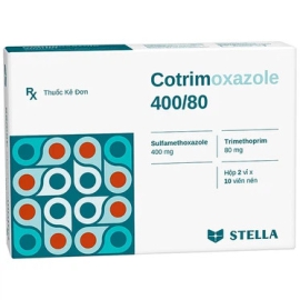 Thuốc Cotrimoxazole 400/80 Stella điều trị nhiễm khuẩn đường hô hấp (100 viên)