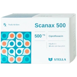Thuốc Scanax 500mg Stella điều trị nhiễm khuẩn do các chủng nhạy cảm (50 viên)