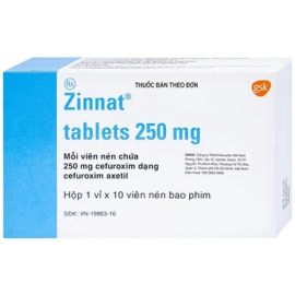 Thuốc Zinnat 250mg GSK điều trị các chứng nhiễm khuẩn (10 viên)