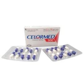 Thuốc Celormed 500mg Glomed điều trị viêm tai giữa, viêm xoang cấp (2 vỉ x 10 viên)