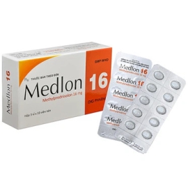 Thuốc Medlon 16mg DHG chống viêm, giảm miễn dịch (3 vỉ x 10 viên)