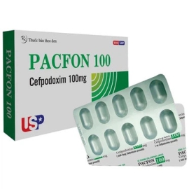 Thuốc Pacfon 100mg US Pharma điều trị nhiễm khuẩn đường hô hấp nhẹ, vừa (10 viên)