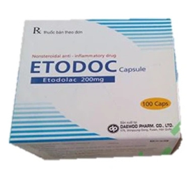 Thuốc Etodoc 200mg Shinpoong Deawoo điều trị viêm xương khớp (100 viên)