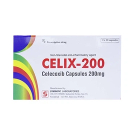 Thuốc Celix 200mg Synmedic điều trị triệu chứng thoái hóa khớp (2 vỉ x 10 viên)
