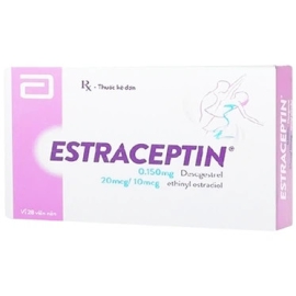 Thuốc tránh thai Estraceptin 0,15mg Abbott dùng hằng ngày (1 vỉ x 28 viên)
