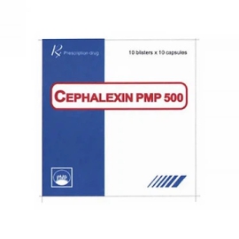 Thuốc kháng sinh Cephalexin PMP 500 Pymepharco điều trị nhiễm khuẩn (100 viên)