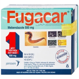 Thuốc Fugacar 500mg Janssen hỗ trợ điều trị một hoặc nhiều loại giun kí sinh (1 viên)