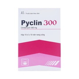 Thuốc kháng sinh Pyclin 300mg Pymepharco hỗ trợ điều trị nhiễm khuẩn (10 vỉ x 10 viên)