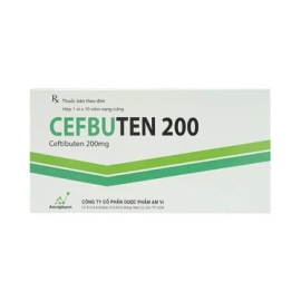 Thuốc Cefbuten 200mg Amvi điều trị viêm phế quản mạn (10 Viên)