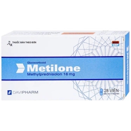 Thuốc Metilone 16mg Đạt Vi Phú điều trị viêm khớp dạng thấp, dị ứng (28 viên)