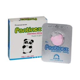 Thuốc Pentinox 400mg SPM điều trị ký sinh trùng giun, sán (1 viên)
