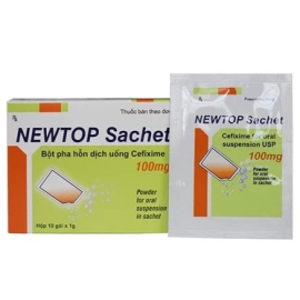 Thuốc Newtop Sachet 100mg Maxim điều trị nhiễm khuẩn (10 gói x 1g)