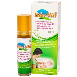 Dung dịch Bảo Nhi Hadiphar dùng khi muỗi và côn trùng đốt, nứt rát núm vú, hăm da, mẫn ngứa (10ml)