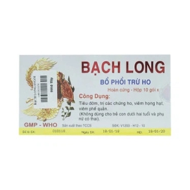 Thuốc Bạch Long Bổ Phổi Trừ Ho hỗ trợ điều trị viêm họng hạt, viêm phế quản (10 gói)