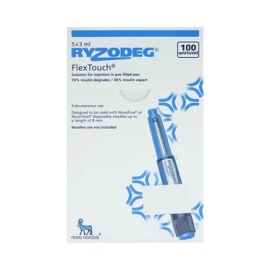 Bút tiêm Ryzodeg FlexTouch 100U/ml trị tiểu đường (5 cây x 3ml)
