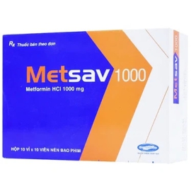 Thuốc Metsav 1000mg Savi điều trị đái tháo đường type 2 (100 viên)