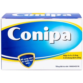 Dung dịch uống Conipa CPC1 Hà Nội bổ sung kẽm, tăng cường sức đề kháng cho cơ thể (4 vỉ x 5 ống x 5ml)