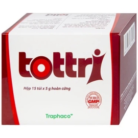 Hoàn cứng Tottri Traphaco điều trị chảy máu khi đại tiện, đau rát (15 túi x 5g)
