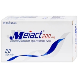 Thuốc Meiact 200mg Meji điều trị viêm amidan, viêm họng (2 vỉ x 10 viên)