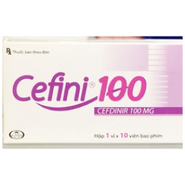 Thuốc Cefini 100mg Glomed nhiễm khuẩn thể nhẹ và vừa (10 viên)