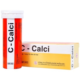 Thuốc C-Calci OPC phòng và điều trị tình trạng thiếu vitamin C và calci (10 viên)
