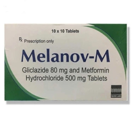 Thuốc Melanov-M Micro điều trị đái tháo đường tuýp 2 (10 vỉ x 10 viên)