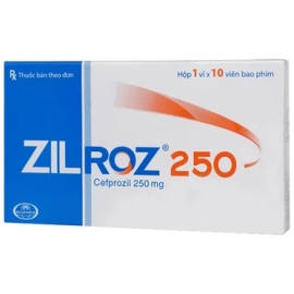 Thuốc Zilroz 250mg Glomed điều trị các nhiễm khuẩn từ nhẹ đến vừa (10 viên)