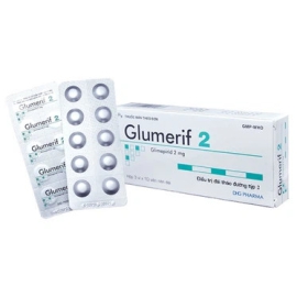 Thuốc Glumerif 2mg DHG điều trị bệnh đái tháo đường type 2 (30 viên)