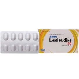 Thuốc Savi Lamivudin 100mg điều trị viêm gan siêu vi B mạn tính (3 vỉ x 10 viên)