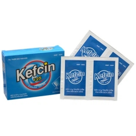 Thuốc Kefcin 125mg DHG điều trị nhiễm khuẩn đường hô hấp, tiết niệu (24 gói)