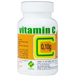 Thuốc Vitamin C 0,10g Vidipha giúp bổ sung vitamin C (200 viên)
