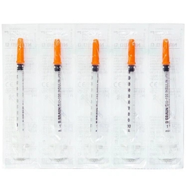 Kim tiêm tiểu đường B.Braun Omnican 1ml/100 I.U màu cam dùng cho người tiểu đường (100 cái x 1ml)